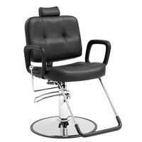 Scaun salon/frizerie, max 150 kg, rotatie 360 grade, suport picioare, Reglabil inaltime 1080-1230 mm, spatar inclinabil