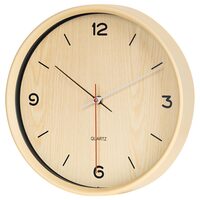 Ceas de perete, mecanism quartz, diametru 30 cm, Maro, 1 x AA