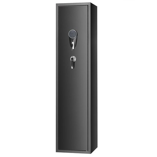 Dulap arme cu cifru si cheie, 350x300x1447 mm, 5 pusti, cutie munitie, suport 4 pistoale, lumina led