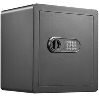 Seif valori, blocare cifru si cheie, 400x330x430 mm, geanta ignifuga pentru documente