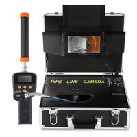 Camera inspectie endoscop cu Locator 512 Hz, Monitor color HD 7”, Lungime 40 m, IP68, 12 x Led, Timp lucru baterie 6 h