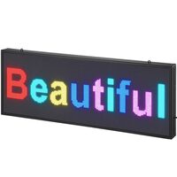 Reclama luminoasa led, Programabila, Wi-Fi, USB, Full Color, IP65, 990x350x55 mm, Aluminiu/ABS