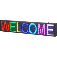 Reclama luminoasa led, Programabila, Wi-Fi, USB, P10 Full Color, IP65, 99 x 18 cm, Aluminiu/ABS