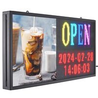 Reclama luminoasa led, Programabila, Wi-Fi, USB, P5 Full Color, 67 x 35 cm, Aluminiu/ABS