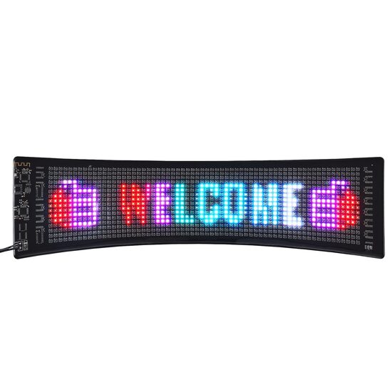 Reclama luminoasa led, Silicon, Wi-Fi, USB, P5, 380 x 102 mm, IP65, 12 V/DC