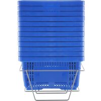 Set 12 cosuri de cumparaturi, capacitate 24 l, Albastru, 425 x 295 x 225 mm