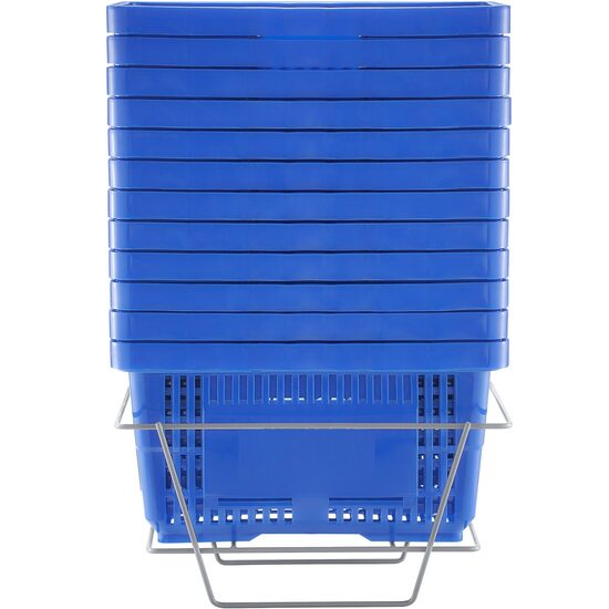 Set 12 cosuri de cumparaturi, capacitate 24 l, Albastru, 425 x 295 x 225 mm