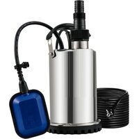 Pompa submersibila cu plutitor, Putere 550 W, Inox, Debit 9500 l/h, Iesire G1-1/2", Inaltime 7.5 m, IPX8, Lungime cablu alimentare 10 m