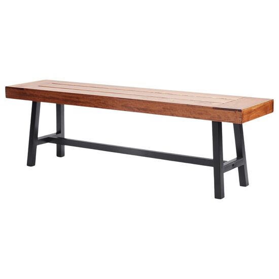 Banca pentru gradina, Metal/Lemn, 36.5 x 160 x 48.2 cm, 3 persoane, max 227 kg
