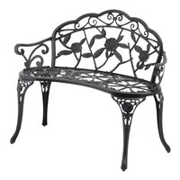 Banca pentru gradina, Metal, 57 x 99 x 79 cm, 2 persoane, max 218 kg