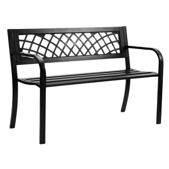 Banca pentru gradina, Metal, 52.5 x 116.3 x 76.2 cm, 3 persoane, max 218 kg