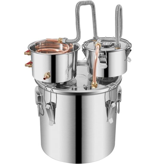 Cazan pentru distilat alcool, Inox si Cupru, Capacitate 30 l