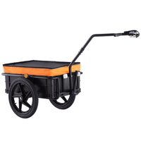 Remorca pentru biciclete, Capacitate 40 Kg, 1680 x 590 x 730 mm, cadru metal, Husa waterproof, Greutate 9.5 kg