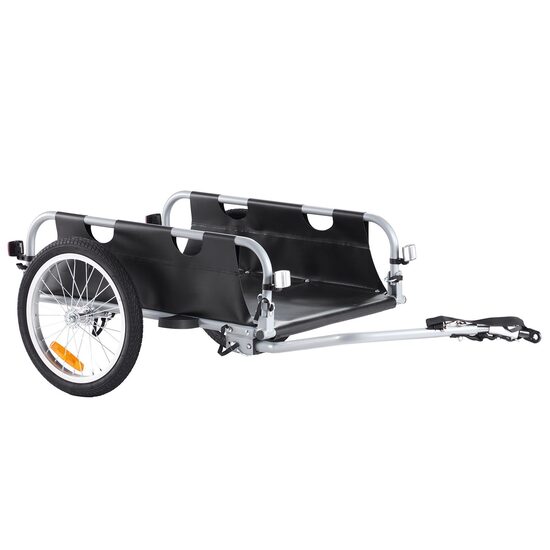 Remorca pentru biciclete, Capacitate 45 Kg, 1390 x 750 x 430 mm, cadru Aluminiu, Pliabil