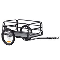 Remorca pentru biciclete, Capacitate 72.5 Kg, 1410 x 730 x 550 mm, cadru otel, Pliabil