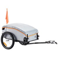 Remorca pentru biciclete, Capacitate 45 Kg, 1350 x 630 x 525 mm, cadru otel, Pliabil, Husa impermeabila