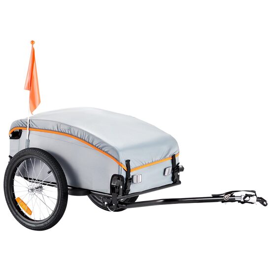 Remorca pentru biciclete, Capacitate 45 Kg, 1350 x 630 x 525 mm, cadru otel, Pliabil, Husa impermeabila