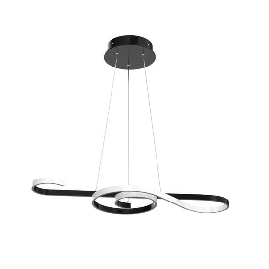 Pendul led 18W, Lumina calda 3000K, dimensiune 700 x 250 mm, Negru