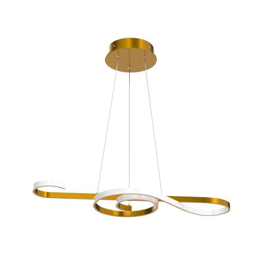 Pendul led 18W, Lumina calda 3000K, dimensiune 700 x 250 mm, Auriu