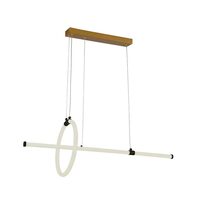 Pendul led 16W, Lumina calda 3000K, dimensiune 860 x 300 mm, Auriu/Negru