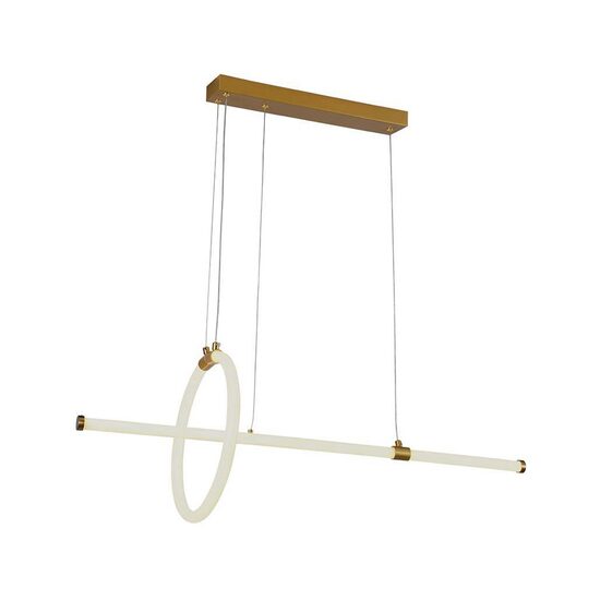 Pendul led 16W, Lumina calda 3000K, dimensiune 860 x 300 mm, Auriu