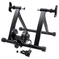 Home trainer magnetic, Cadru din otel, 550 x 470 x 405 mm, pentru roti 26”-29”, Negru, max 120 kg