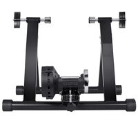Home trainer magnetic, Cadru din otel, 550 x 470 x 405 mm, roti 26”-29”, Negru, max 120 kg, portabil, 65 dB, motor volant