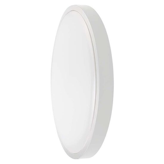 Plafoniera led rotunda pentru exterior/interior, 36 W, lumina rece 6500K, 3820 lm, dimensiune 350 x 61 mm, IP44, Alba