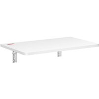 Birou de perete pliabil, Alb, 600x397x150 mm, Pal melaminat
