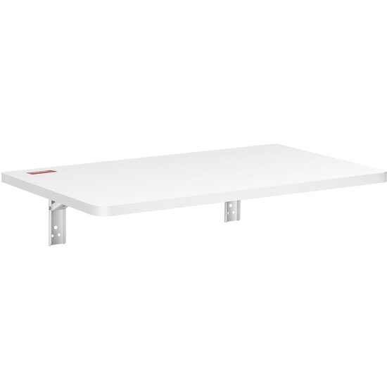 Birou de perete pliabil, Alb, 600x397x150 mm, Pal melaminat