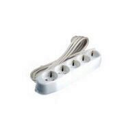 Prelungitor ceramic cu 5 locasuri, lungime 10m, Ipee PC5L10M, 3x1.5 mm, contact de protectie