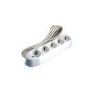 Prelungitor ceramic cu 5 locasuri, lungime 3m, Ipee PC5L3M, 3x1.5 mm, contact de protectie