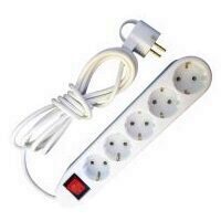 Prelungitor ceramic cu intrerupator, 5 locasuri, lungime 5m, Ipee PC5L5MI, 3x1.5 mm, contact de protectie