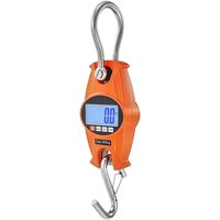 Cantar electronic cu carlig otel cu siguranta, 300 kg, Afisaj LED, precizie 50 g, Corp din aluminiu turnat