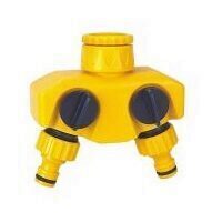 Conector furtun 2 cai, Strend Pro DY8003, 1/2"-3/4", plastic