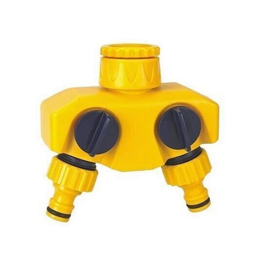 Conector furtun 2 cai, Strend Pro DY8003, 1/2"-3/4", plastic