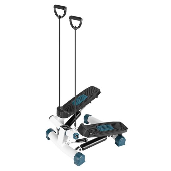 Stepper Reglabil cu corzi, Pedale Antiderapante, Intensitate Reglabila, LCD, Dimensiuni 43 x 37 x 22 cm, sarcina 120 Kg