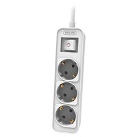 Prelungitor cu intrerupator Philips 3 locasuri, lungime 1.5 m, Gri
