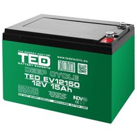 Acumulator pentru vehicule electrice 12V, 15 Ah, AGM, VRLA, SLA, MF