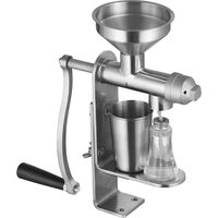 Presa manuala pentru ulei, la rece, Inox, capacitate 1.4 kg/h, diametru palnie 108 mm