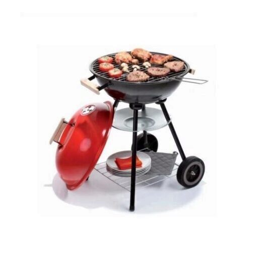 Gratar carbuni Strend Pro Globus, cu capac, 47x45x72 cm