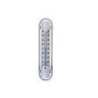 Termometru aluminiu de perete Strend Pr TM-180 Borderer, 380x88x35 mm