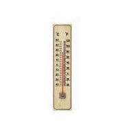 Termometru de perete pe suport de lemn, Strend Pro TMM-032 Woody, 220x50x13 mm
