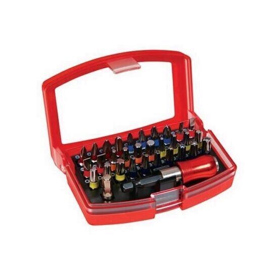 Set 32 biti, cu maner, cutie plastic, Strend Pro EVE-12083, profesional