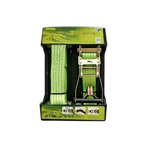 Chinga pentru fixare marfa cu clichet, Strend Pro, 50mm X 8m, 1000kg, 2 carlige