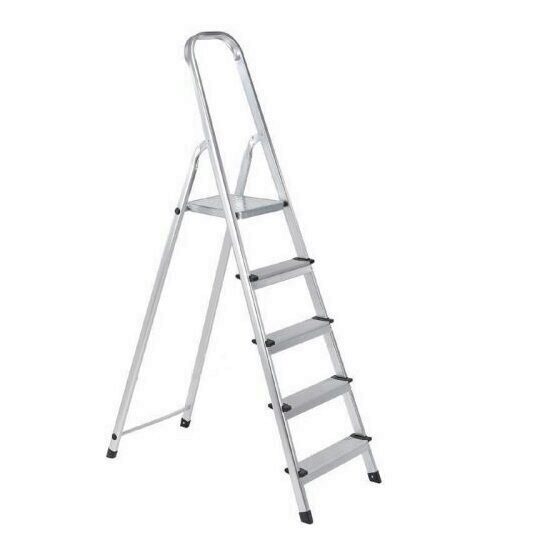 Scara aluminiu 5 trepte, Strend Pro ALW5, 1.75 m, 120 kG