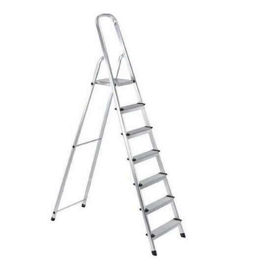 Scara aluminiu 7 trepte, Strend Pro ALW7, 2.2 m, 120 kG
