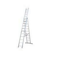 Scara aluminiu 3 tronsoane, 11 trepte, Strend Pro Classik CLT3-11, inaltime 6.5 m