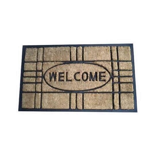 Covoras intrare Strend Pro CC RBC 29, Welcome, 45x75 cm, baza cauciucata