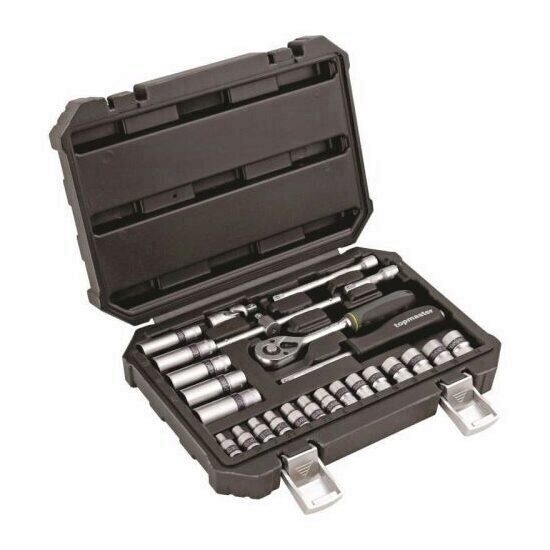 Trusa tubulare 25 buc., Topmaster Pro, 1/4", 4-14mm, Crom Vanadium